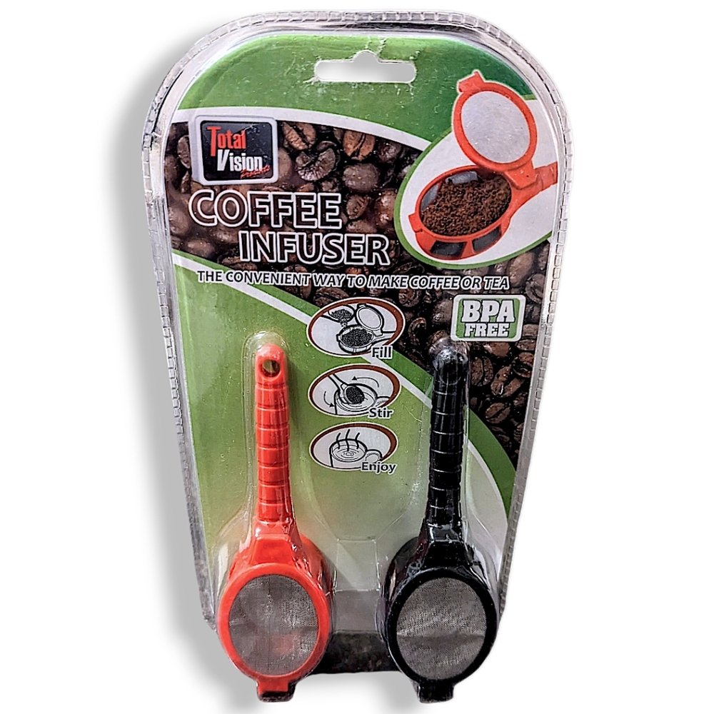 Reusable Coffee Infuser by Total Vision Tea Steeper Travel Hot Beverage Infuser